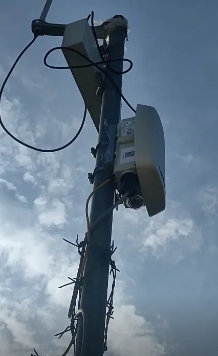 LoRaWAN gateway installed in the field