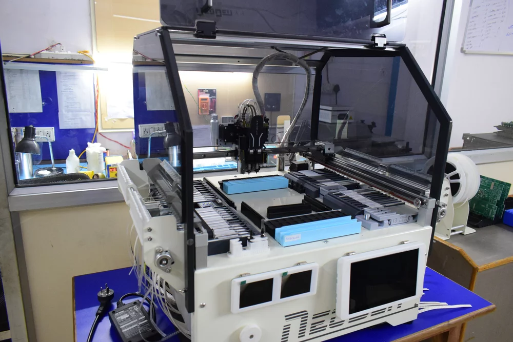 Pick-and-place machine on the assembly floor
